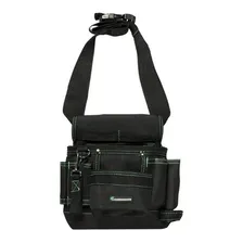 Bolsa Pochete P/ Ferramentas 3 Bolsos Cg 405 Carbografite Cor Preto Foto  mini 1