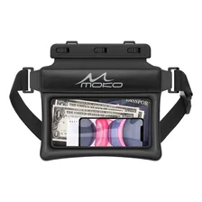 Bolsa Pochete Praia Viajem A Prova Dagua Impermeável Cor Preto Desenho Do Tecido Liso Foto mini 1