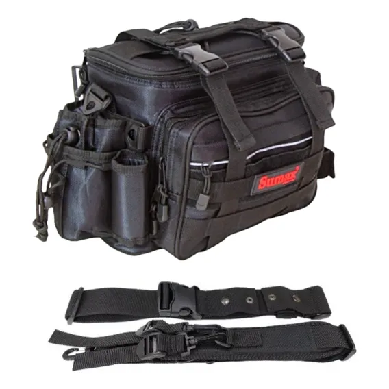 Bolsa Porta Apetrechos Sumax Sm-1821 C/ 2 Estojos Preta Foto 1