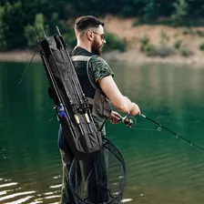 Bolsa Porta Vara De Pesca Dupla Camada Bolsa Para Vara Pesca Cor Preto Foto mini 4