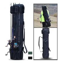 Bolsa Porta Vara De Pesca Dupla Camada Bolsa Para Vara Pesca Cor Preto Foto mini  2
