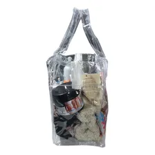 Bolsa Pvc Transparente Com Zíper - Academia Praia Maquiagem Foto mini 3