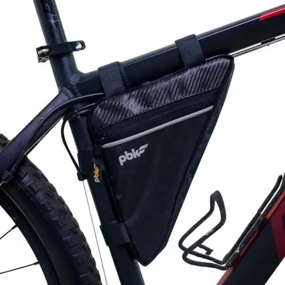 Bolsa Quadro Bike Impermeavel Probike Triangular Preta Foto 1