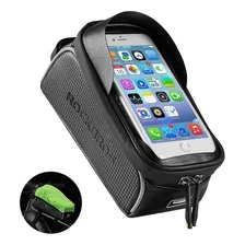 Bolsa Quadro Rockbros Celular Bike Impermeável Cor Preto Foto  mini 1