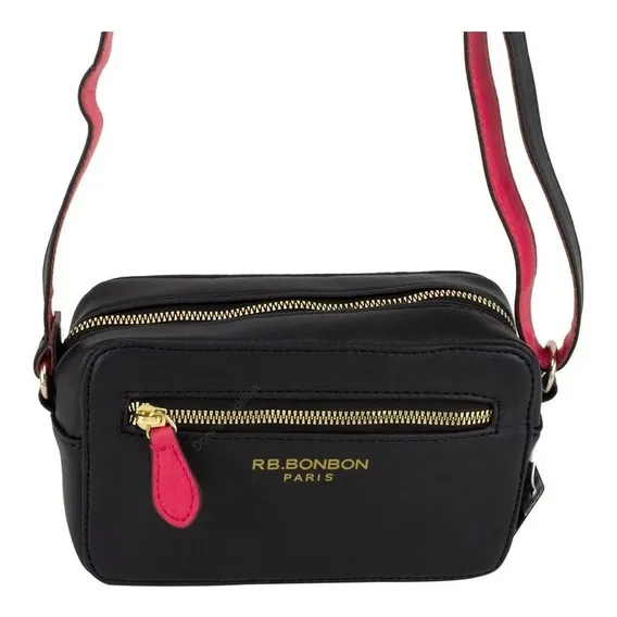Bolsa Rebeca Bombom - Rb3901 - Preta Cor Preto Foto 1
