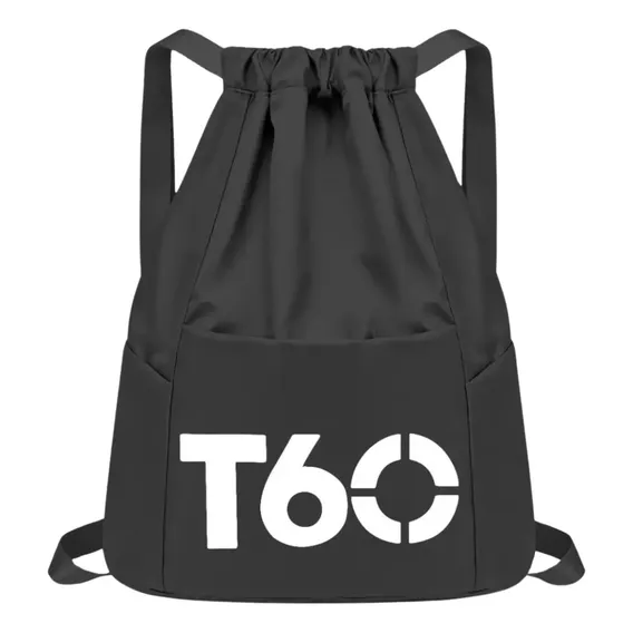 Bolsa Saco Academia Mochila Viagem Mala Esportiva Bag Escola Cor Preto Foto 1