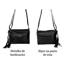 Bolsa Saco Feminina Couro Bovino Legítimo Média Foto mini 3