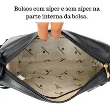 Bolsa Saco Feminina Couro Bovino Legítimo Média Foto mini 4