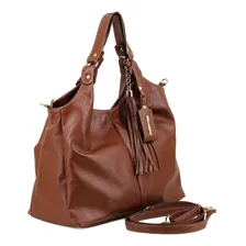 Bolsa Saco Luxuosa Em Couro Legítimo Oliver Mour Modelo1025 Cor Marrom Foto mini 2