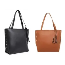 Bolsa Sacola Feminina Grande Kit Com 2 Alça de Ombro e Lado Foto  mini 1
