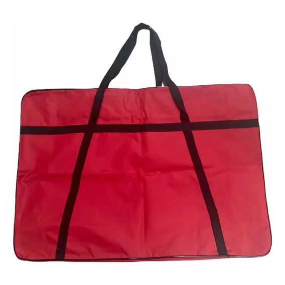 Bolsa Sacola Sacolão Viagem Grande Mudança Sacoleiras Compra Cor Vermelho Foto 1