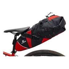 Bolsa Selim Bikepacking Journey G Road 12 L Northpak Cor Preto com Vermelho Foto  mini 1