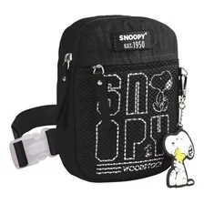 Bolsa Snoopy Snoopy Retangular Sp2379 - preto Foto mini 3