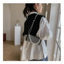 Bolsa Strass Luxo Festas Alça Pérola Foto mini  2
