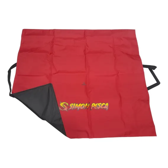 Bolsa Tapete Pesca/ Pesagem De Peixe Cor Vermelho - Com Foto 1