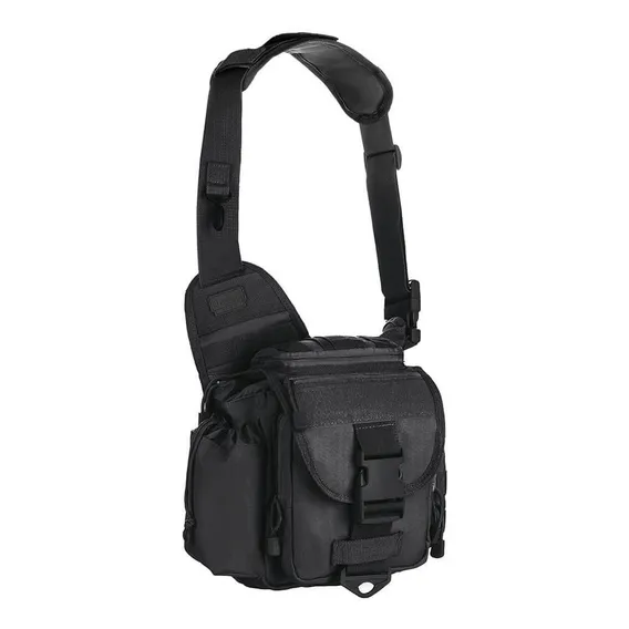 Bolsa Tática Invictus De Ombro 10 Litros Urban Preta Foto 1