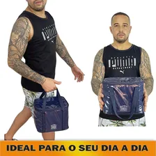Bolsa Térmica 10 Litros Lanches Bebidas Fruta Cerveja Refrigerante 15 Latas Praia Cor Azul Foto mini 2