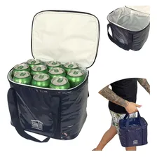 Bolsa Térmica 10 Litros Lanches Bebidas Fruta Cerveja Refrigerante 15 Latas Praia Cor Azul Foto mini 1