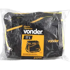 Bolsa Térmica 17 Litros Preta E Amarela Vonder Foto mini 4