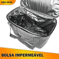Bolsa Térmica 30 Litros Grande Cerveja Lanche Praia Com Alça Cor Cinza Foto mini 2