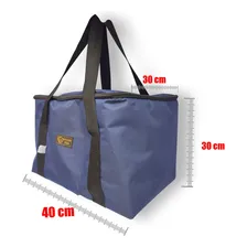 Bolsa Térmica 40 Litros Reforçada Camping/ Pesca Azul Foto mini 4