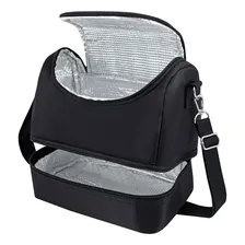 Bolsa Térmica Com 2 Compartimentos Preto Foto mini 3