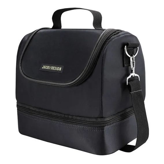 Bolsa Térmica Com 2 Compartimentos Preto Foto 1