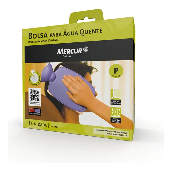 Bolsa Térmica Compressa Água Quente Mercur Pequena 500ml Foto 1