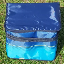 Bolsa Térmica Cooler 30 Litros Dobrável Soprano Pop Azul Foto mini 3