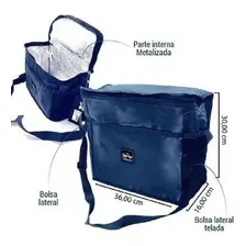 Bolsa Térmica Cooler Bebida Marmita Fitness Praia Academia Foto mini 3