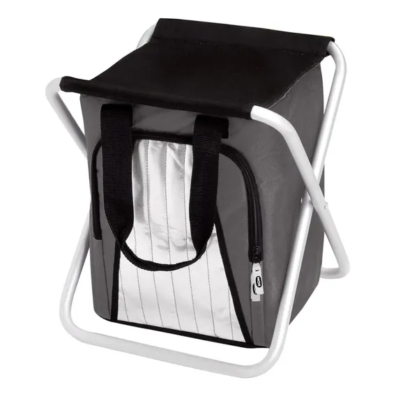 Bolsa Térmica Ice Cooler Banqueta Mor Dobrável 25l Cor Cinza Foto 1