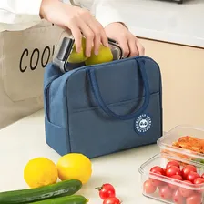 Bolsa Termica Lancheira Marmita Bolsinha Marmiteira Feminina Masculina Fitness Compacta Portátil Sacola Foto mini 4