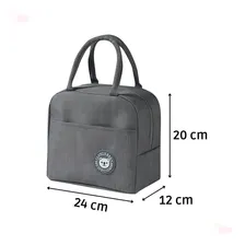 Bolsa Termica Lancheira Marmita Bolsinha Marmiteira Feminina Masculina Fitness Compacta Portátil Sacola Foto mini  2