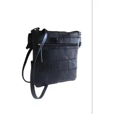 Bolsa Tiracolo Couro Legítimo Preta Foto  mini 1