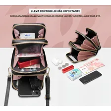 Bolsa tiracolo para celular feminina, feminina, bolsa de ombro feminina, preta, feminina, preta, feminina, preta Foto mini 4