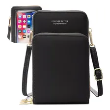 Bolsa tiracolo para celular feminina, feminina, bolsa de ombro feminina, preta, feminina, preta, feminina, preta Foto  mini 1