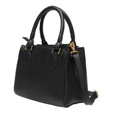 Bolsa Tote Couro Legitimo Sifra Luxo Cor FLOTER PRETO Foto mini  3
