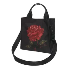 Bolsa Tote Farm Bolsa Com Estampa De Flor - Rosalia Preta Foto  mini 1
