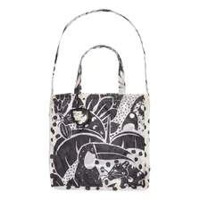 Bolsa Tote Farm Bolsa Estampada - Preto E Branco Foto mini 4