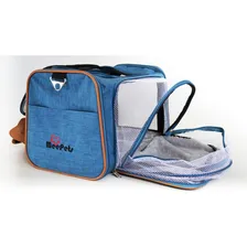 Bolsa Transporte Cao Gato Pet Avião Expansivel Meepets Video Foto mini 1