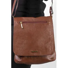 Bolsa Transversal Andrea Vinci Grande De Couro Karina Cor Whisky Foto mini  3