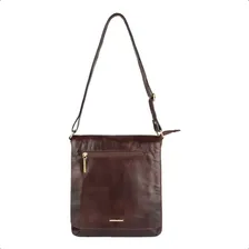 Bolsa Transversal Andrea Vinci Grande De Couro Karina Cor Whisky Foto  mini 1
