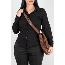 Bolsa Transversal Andrea Vinci Grande De Couro Karina Cor Whisky Foto mini 4