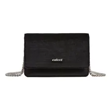 Bolsa transversal Colcci Bolsa Crossbody Colcci Veludo veludo - preto Foto mini 1