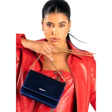 Bolsa transversal Colcci Bolsa Crossbody Colcci Veludo veludo - preto Foto mini 4