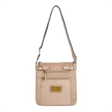 Bolsa Transversal De Couro Chloe Cor Nude Foto mini 1