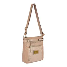 Bolsa Transversal De Couro Chloe Cor Nude Foto mini 2