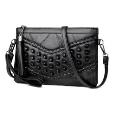 Bolsa Transversal Femina Bolsa De Ombro Hand Wallet Cor Preto Foto  mini 1