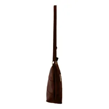 Bolsa Transversal Topgrife Couro Marrom Foto mini 4