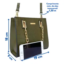 Bolsa Very Rio Nova Coleção Tendência Top Da Moda Cor Bolsa Verde Moda Correia De Ombro Foto mini 3
